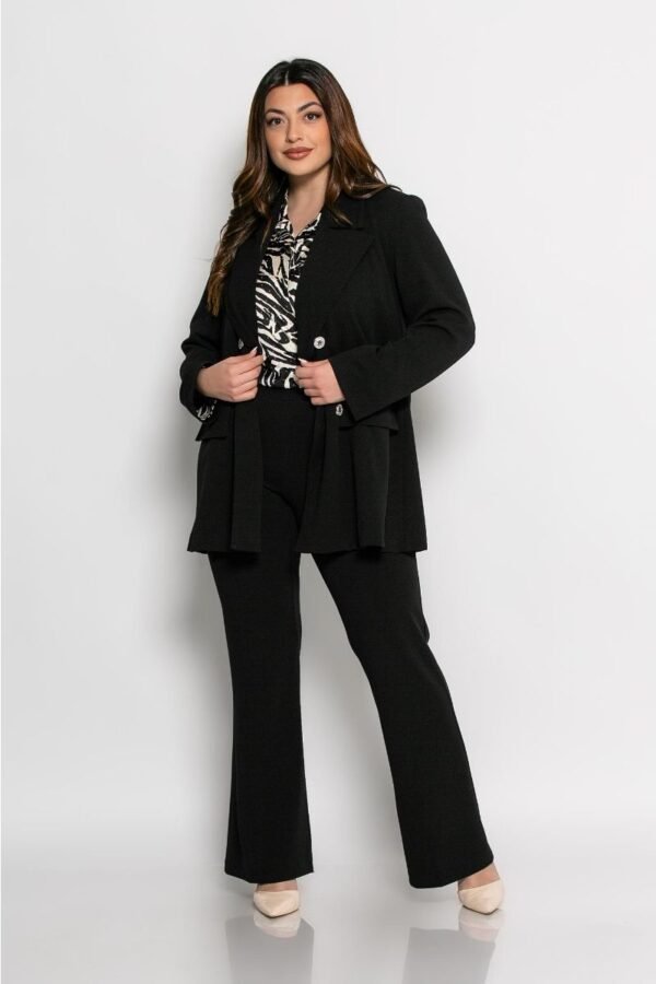 Σακάκι Amy Oversized Κρέπ Κωδικός: 2-4395-1 Μαύρο