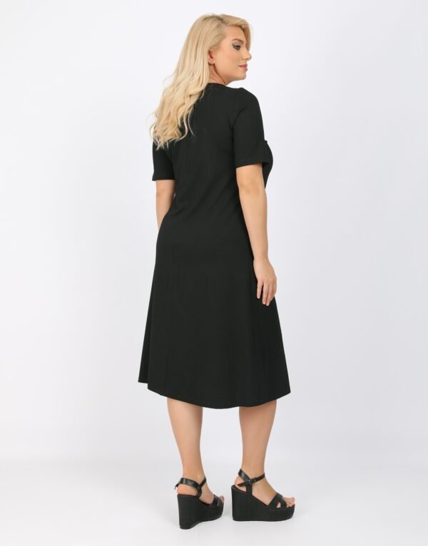 Φόρεμα Viscose Κωδικός: 1-2172-1 Μαύρο - Image 4
