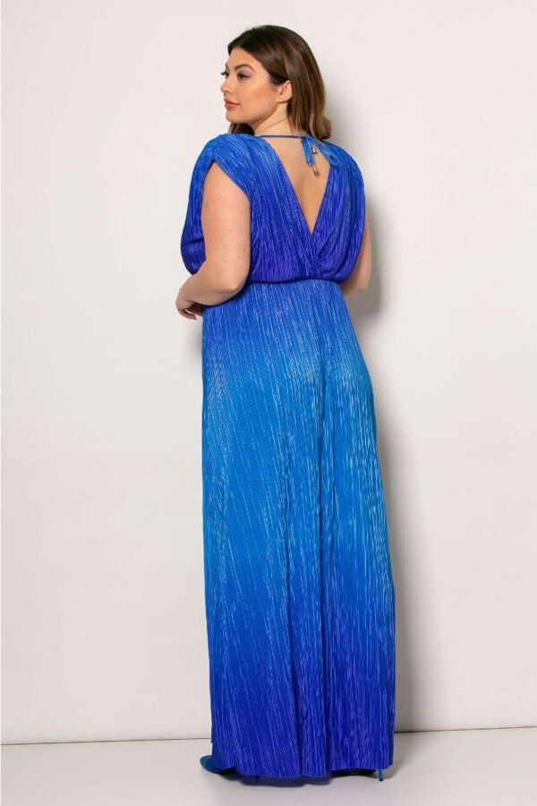 Φόρεμα Ombre Maxi Αμάνικο Κωδικός: 2-7194-1 Ρουά - Image 3