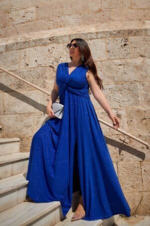 Φόρεμα Glorious Αμάνικο Glitter Ρουά 2-7283-2
