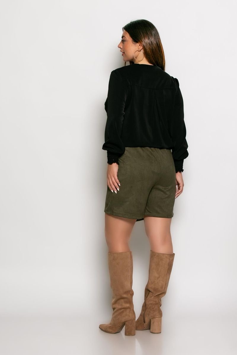 Μπλούζα Με Φερμουάρ Κωδικός: 2-3808-1 Μαύρο - Image 2