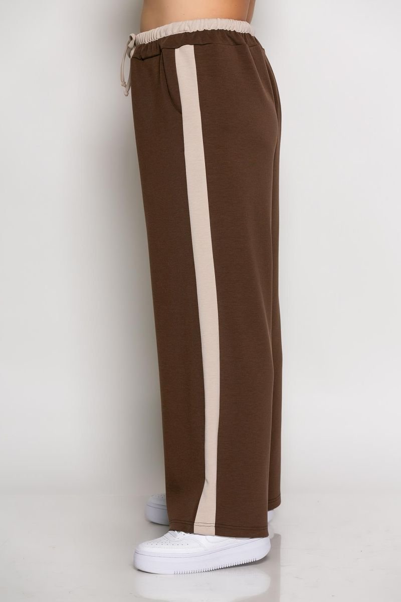 Παντελόνα Feather Φούτερ Κωδικός: 2-1541-2 Καφέ - Image 2