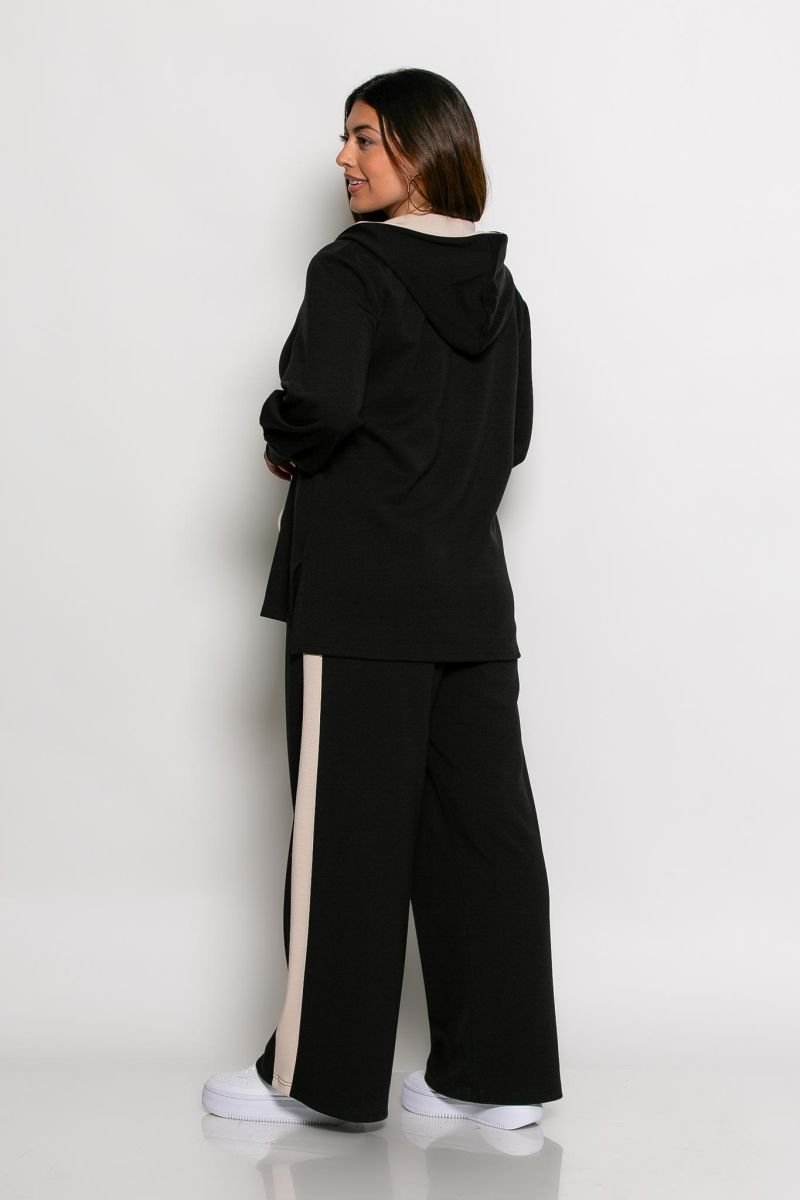 Μπλούζα Feather Φούτερ Κωδικός: 2-3935-1 Μαύρο - Image 2