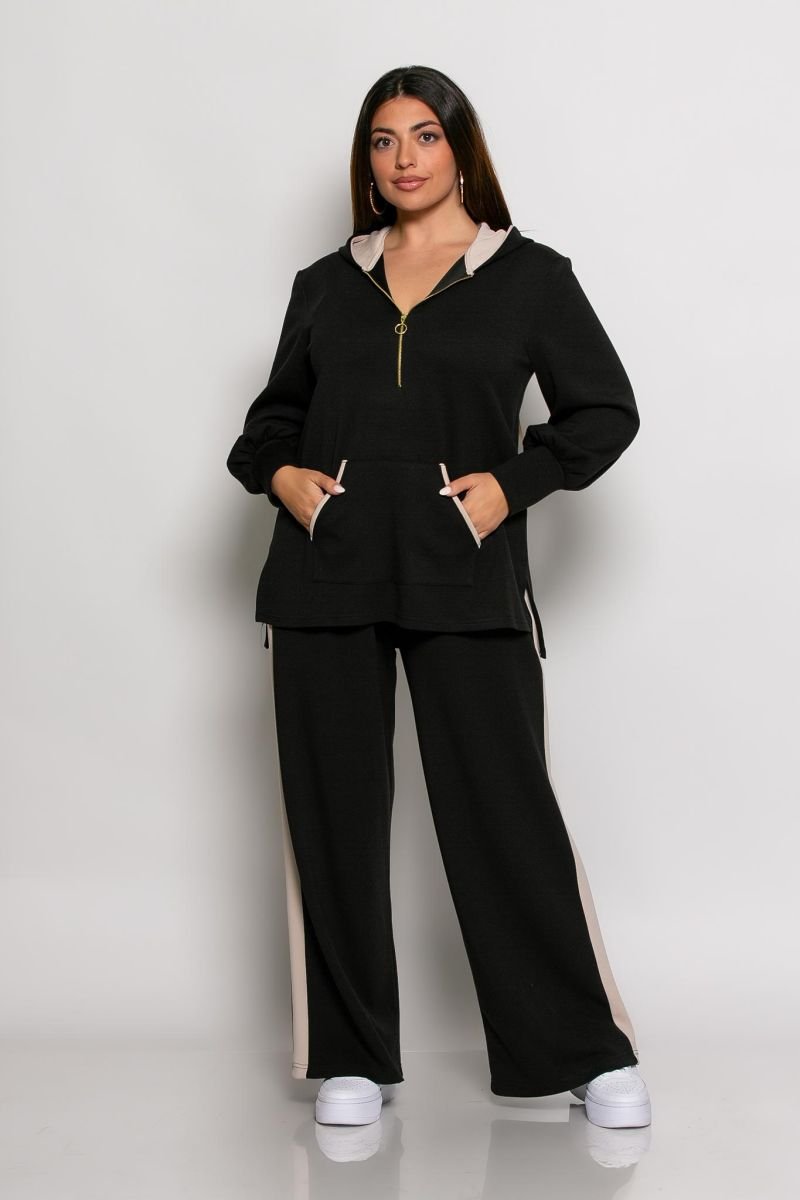 Παντελόνα Feather Φούτερ Κωδικός: 2-1541-1 Μαύρο - Image 3