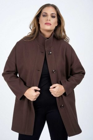 Ζακέτα Velour Κωδικός: 1-0295-2 Καφέ