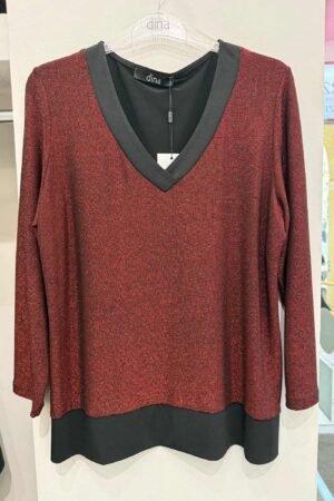 Μπλούζα Lurex Κωδικός: 1-2309-1 Κόκκινο