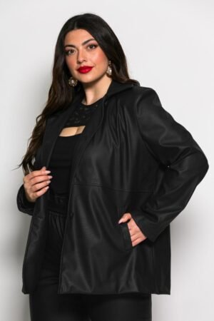 Σακάκι Wild Δερματίνη Κωδικός: 2-4408-1 Μαύρο