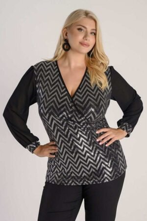 Μπλούζα Miss Silver Κωδικός: 4-0996-2 Ασημί