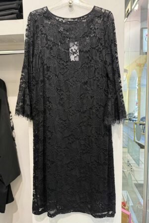 Φόρεμα Δαντέλα Κωδικός: 1-2303-1 Μαύρο