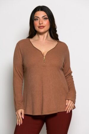 Μπλούζα Ριπ Κωδικός: 2-3183-4 Camel