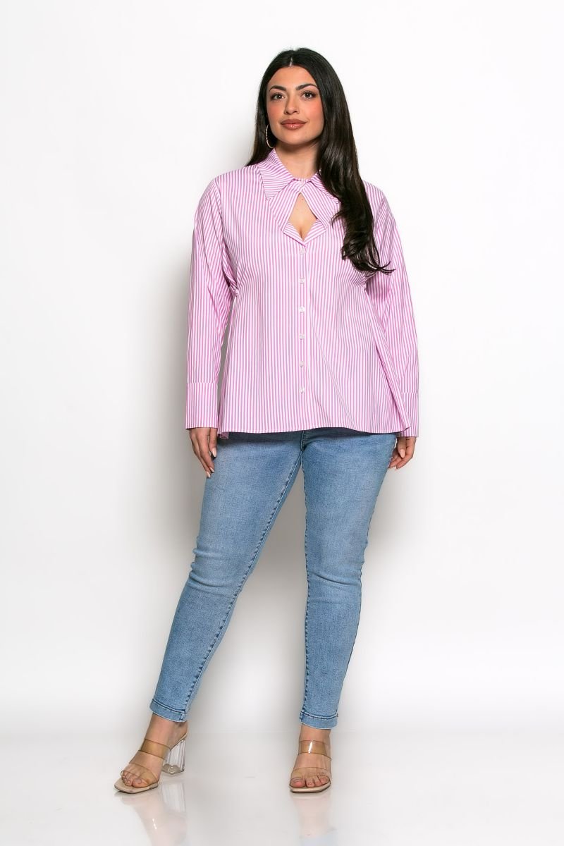 Πουκάμισο Βachata Ριγέ Ροζ - Image 3