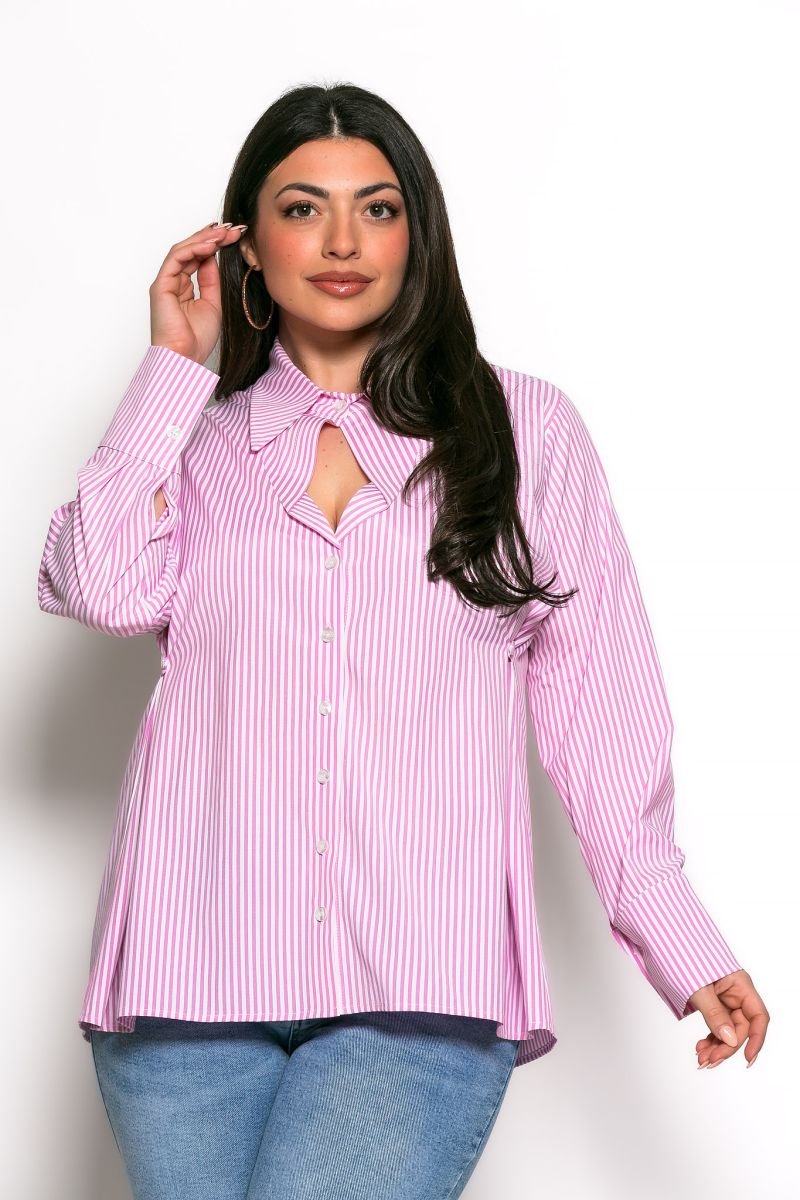 Πουκάμισο Βachata Ριγέ Ροζ