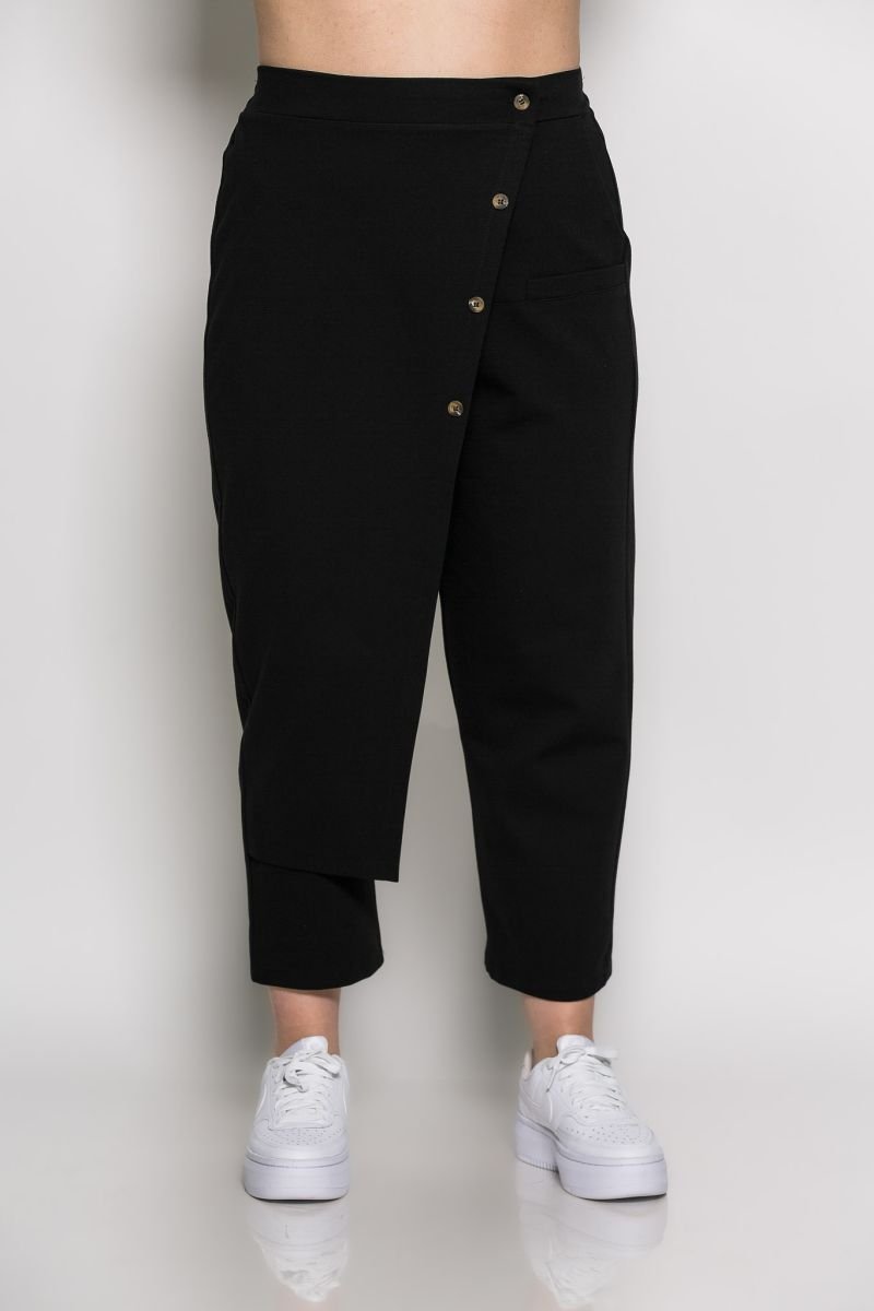 Παντελόνι File Ψηλόμεσο Μαύρο - Image 2