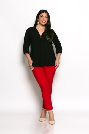 Μπλούζα Peaceful Με Φερμουάρ Μαύρο