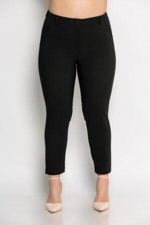 Παντελόνι Ανορθωτικό Με Φερμουάρ Και Λάστιχο Μαύρο