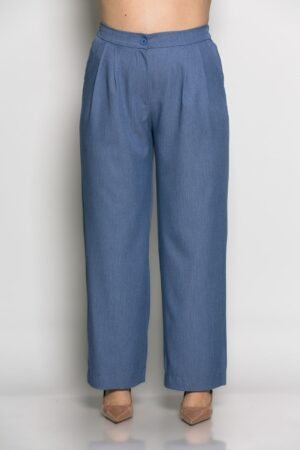 Παντελόνα Seraphine TR Με Πιέτες Ίντιγκο