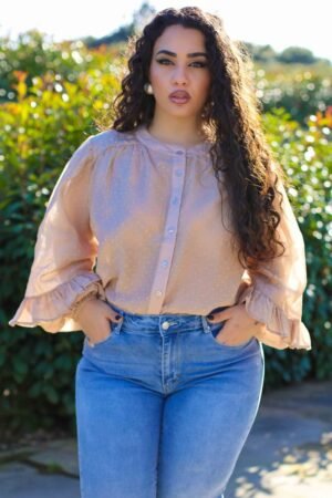 Πουκάμισο Crystal Touch Με Strass Vanilla