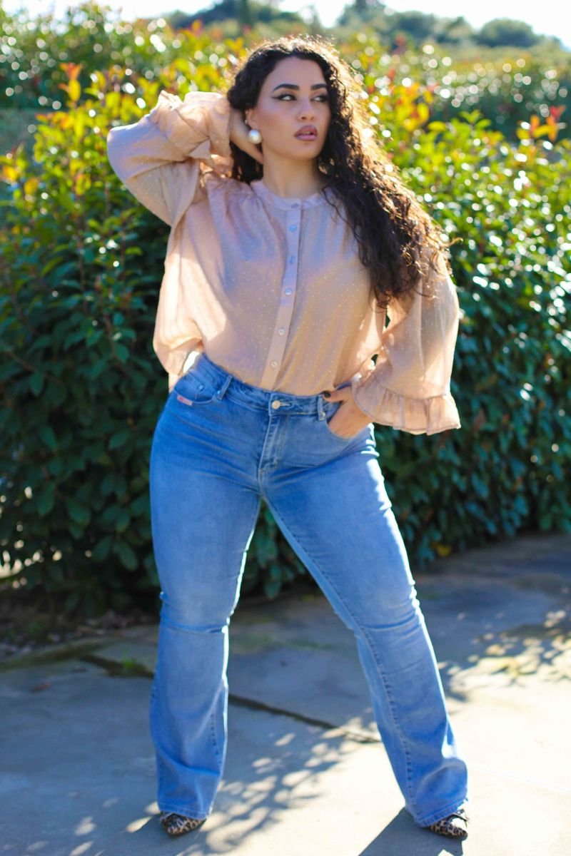 Πουκάμισο Crystal Touch Με Strass Vanilla - Image 2