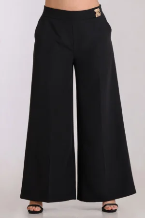 Παντελόνα Καμπάνα Με Αγκράφα Μαύρο