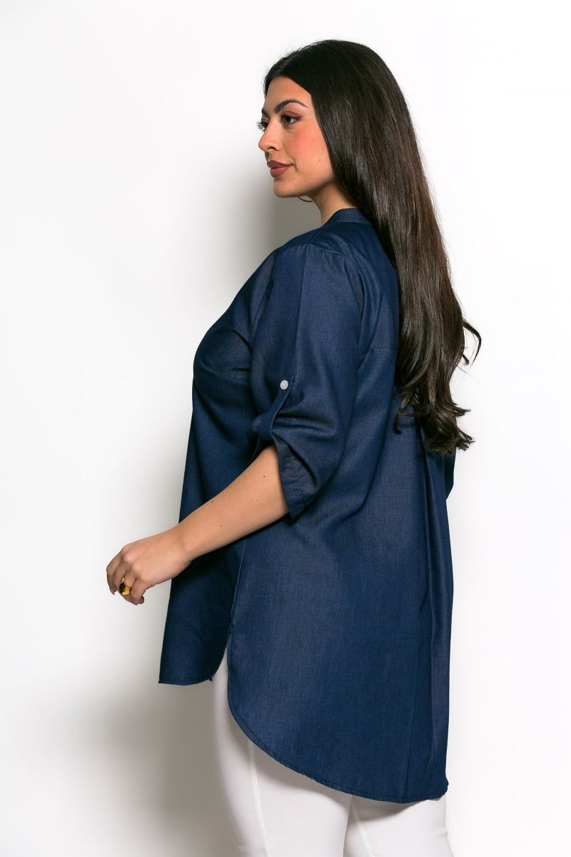 Πουκαμίσα Jean Aggressive Τρουακάρ Μπλε Σκούρο - Image 2