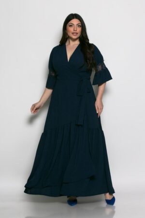 Φόρεμα Soul Κρουαζέ Με Δανδέλα Μπλε